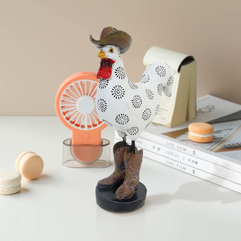 LIFFY Rooster Garden Statue Outdoor,Indoor Resin Home Decor Figurines Decorations,Farm Animals Statue Yard Decorative Ornaments Outside,for Balcony,Patio,Lawn - Image 4